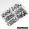 QWORK 250 Pieces 304 Stainless Steel Rivet Nuts Assortment Kit,