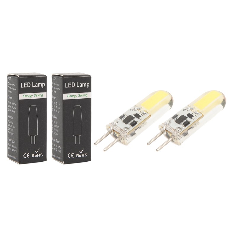 2PCS Silicone LED Light Bulb GY6.35 COB 1505 3W 12V