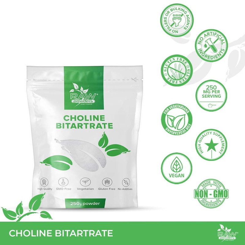 Choline Bitartrate Supplement – 625 Servings of Choline Bitartrate Powder