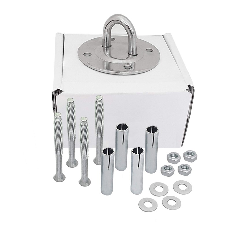 Tayga Soporte Pared Sencillo para Cuerdas de suspensión/Ligas con tornillería