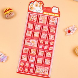 NestlyMoly Tile Type Sticker, Squishy, 3D Sticker, Cute, Stylish, Girls, Boys, Rewards, Gift, DIY, Deco, Diary, Stickable, Pack of 1