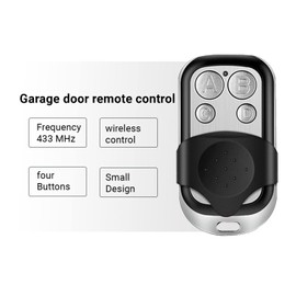 Leyf Pack of 2 Remote Control Garage Door 433 MHz, Universal Remote Control de Portail, 4 Channels, Compatible with 433 MHz Frequency Code, Handheld Transmitter, Easy Adjustment, Garage Door Opener