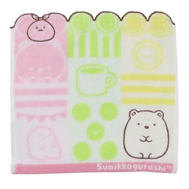 Marushin 6575032000 Mini Towel, Sumikko Gurashi, Chambre Shirokuma (100% Cotton, Antibacterial, Deodorized), Hand Towel, Handkerchief, Present, Gift, Birthday