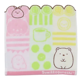 Marushin 6575032000 Mini Towel, Sumikko Gurashi, Chambre Shirokuma (100% Cotton, Antibacterial, Deodorized), Hand Towel, Handkerchief, Present, Gift, Birthday