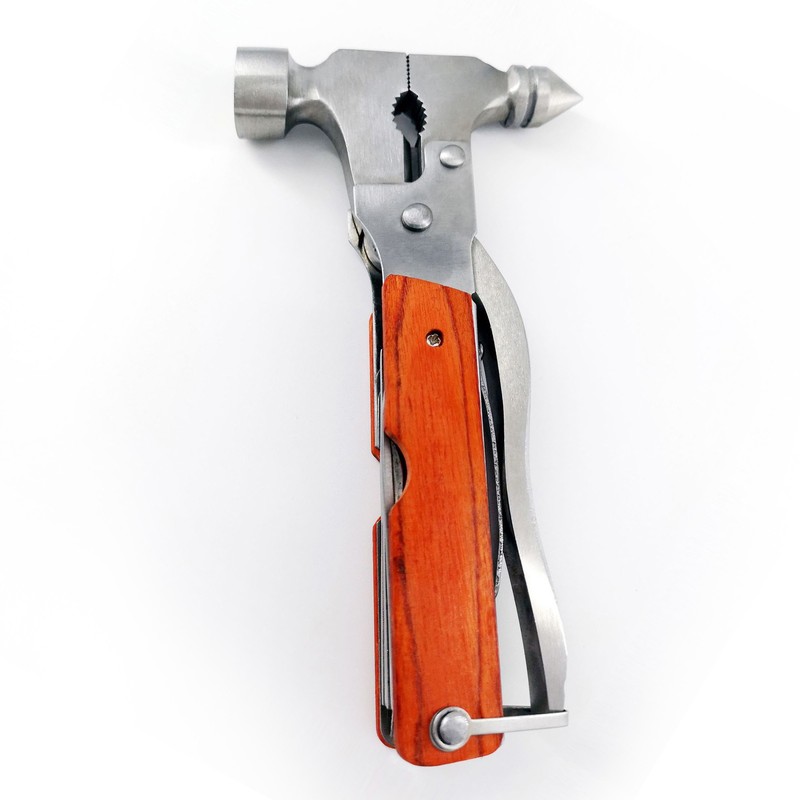 Multitool Hammer Steel Foldable Multipurpose Camping Hammer Multitool for Outdoor