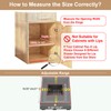 Pull out Cabinet Organizer,Width (11"-16") and Depth (17"-24") Expandable With