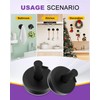 bathiin Suction Cup Hooks, No Drill Suction Hooks for Bathroom