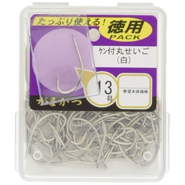 Gamakatsu Single Hook The Box with Ken Round Seigo 13 No. 90 White 66814