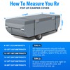 Mofeez Pop Up Camper Cover 12-14ft, 7 Layers Top Extra-Thick