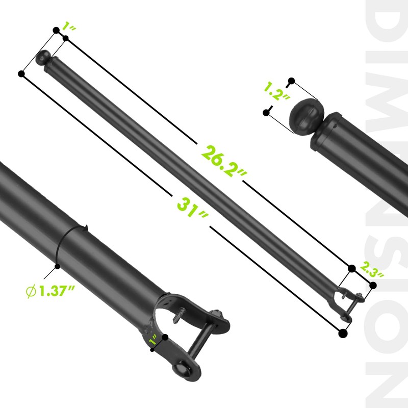 12 Pack 1-3/8'' Chain Link Fence Extension, 30'' Fence Extension