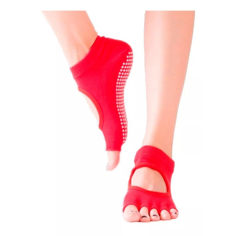 Veraly Calcetines Antideslizantes Yoga Pilates Dedos Expuestos Full