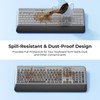 KOPJIPPOM Silent Wireless Keyboard and Mouse Combo - Keyboard with