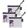 Snopake A6 High Capacity EVA Mesh Zippa-Bag [Pack of 3]