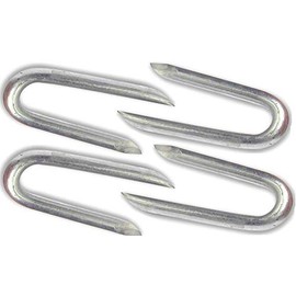 Nartel® Galvanised Netting Staple U Nail, 100 g, (Approx 55pcs) 25mm