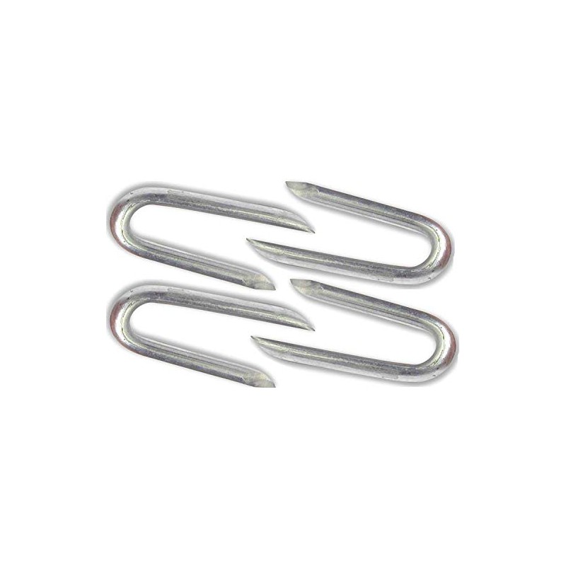 Nartel® Galvanised Netting Staple U Nail, 100 g, (Approx 55pcs)