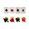 Happyyami 8PCS Poker Brooch Playing Card Collar Pins Heart Badges