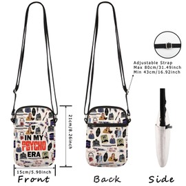 JTOUK TV Show Inspired Makeup Bag Horror Movie Gift Serial Killer Gift for TV Show Fans (PsychoEra CR EU)