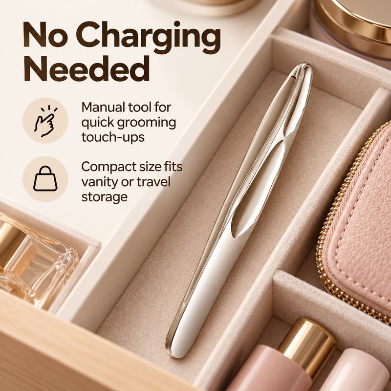 Eyebrow Tweezers for Precise Facial Hair Plucking - Rounded Tip,