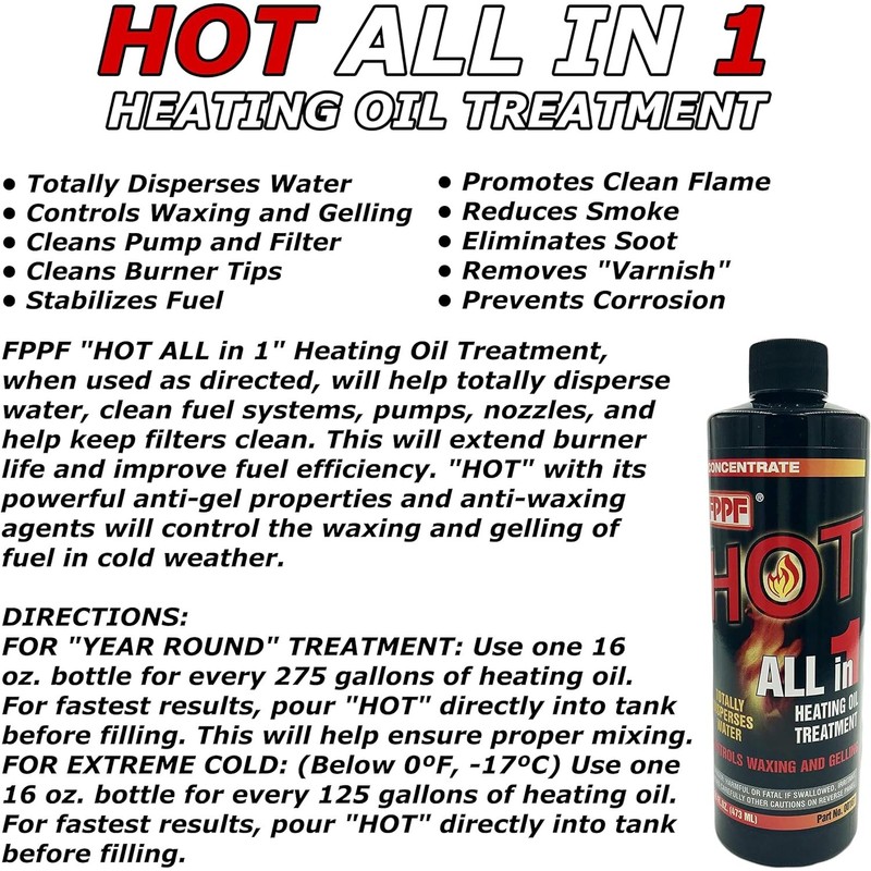 FPPF HOT 4-in-1 Heating Oil Treatment – 4 Pack (16