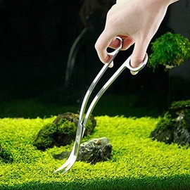 iwobi Stainless Steel Wave Scissors,Aquarium Plant Wave Scissors with Long Handle