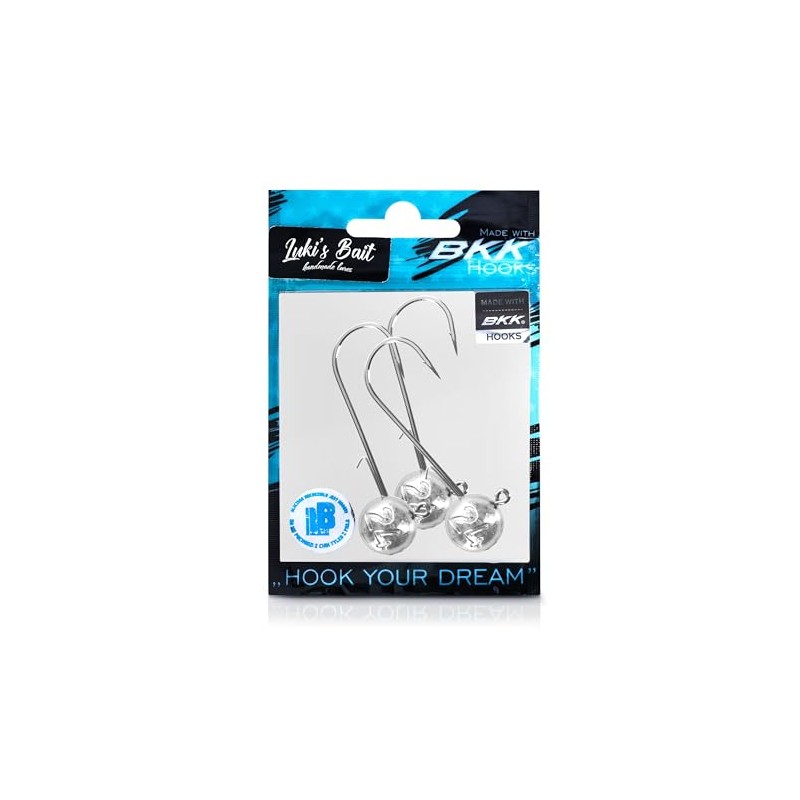 Round Jig Head, Fishing Jig Head Hook Set for Pike,