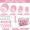 50 pzs Rizadores para el Cabello, 4 Tamaños de Rulos