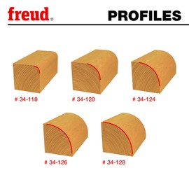 Freud 89-152 6 Piece Round Over/Beading Bit Set (1/2-inch Shank)