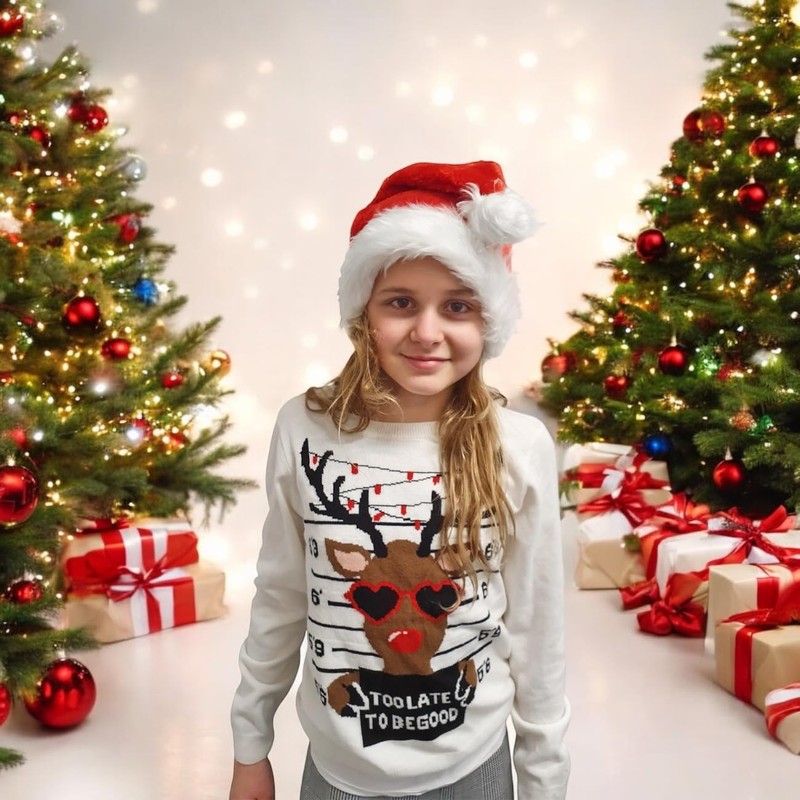Ciffre Set of 2 Christmas Hats Santa Hat Classic Simple