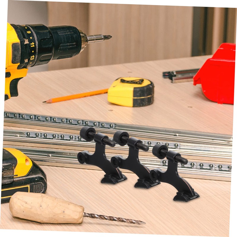 Tofficu Door Hinge Mount Stopper Zinc Alloy Door Stopper 4pcs