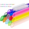 ALINK 12-Pack Reusable Plastic Boba Straws, 13 mm x 10.5