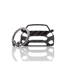 BlackStuff Carbon Fibre Black Keyring Compatible with Fiesta MK7 2017+ BS-180, Black
