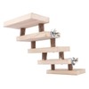 5 Layers Wood Small Animal Ladder,Pets Chewing Toys Climbing Stairs