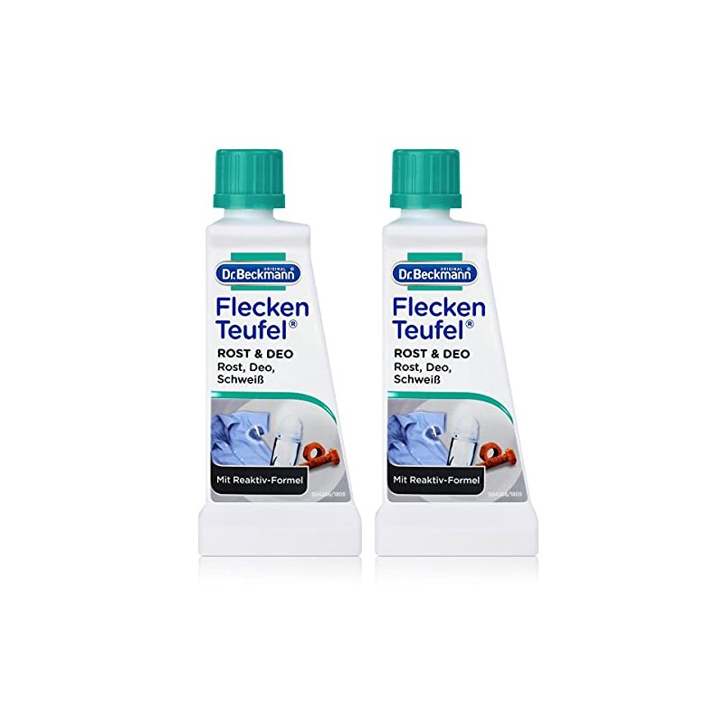 2x Dr. Beckmann Fleckenteufel Rost & Deo 50 ml -