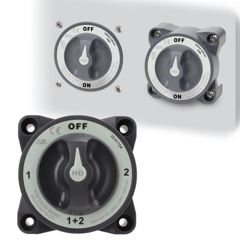 CYSFETENA 500A Battery Disconnect Switch, HD-Series Heavy Duty ON/OFF Power