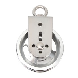 Cable Pulley Wheel Stainless Steel 360 Degree Rotation Traction Wheel for Pulley System DIY Attachment Lifting Blocks Gym Equipment Home Projects Aluminum Alloy