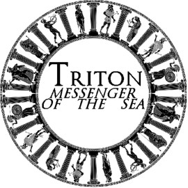 Kiwi Gifts Triton Messenger of the Sea Greek Mythology - Circle Sticker Decal 3 Inch