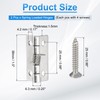 PATIKIL 2 Pcs Spring Loaded Hinges, 1.5" 304 Stainless Steel