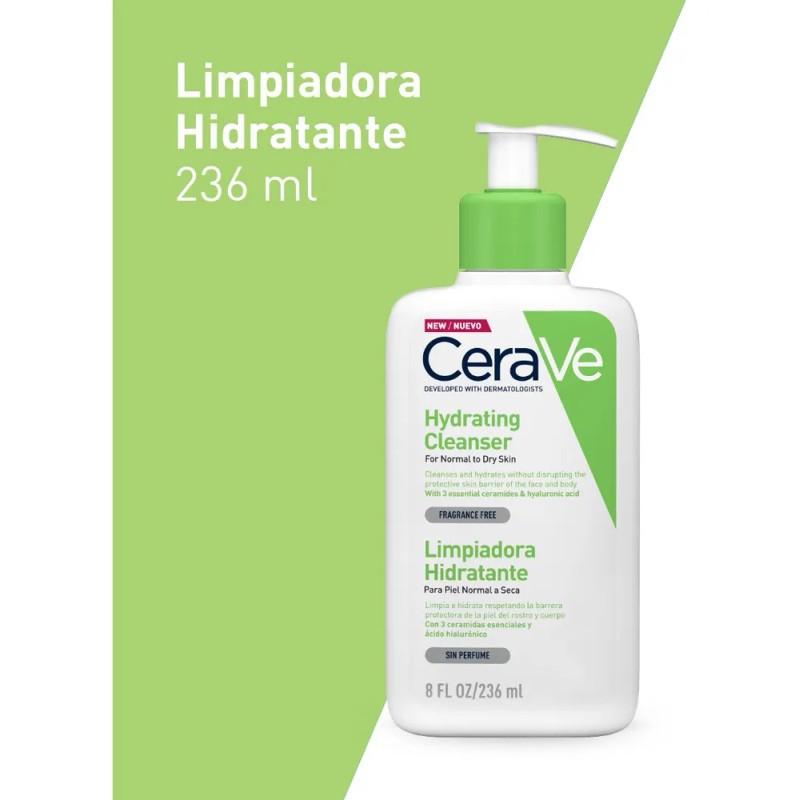 Limpiadora Hidratante Cerave Piel Normal A Seca 236 Ml Normal