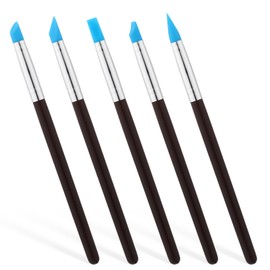 Silicone Sculpting Tools, 5 PCS Clay Carving Tools Paint Color Silicone Brush Matching Tool Polymer Clay Tools Pottery Trimming Tools for DIY Handicraft Shaping Carving Pottery Artwork