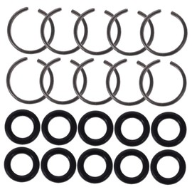 Operitacx 24 Sets Impact Retainer Ring Clip Kit for Pneumatic Wrench Socket Adapter Bit Retention Tool Enhanced Socket Stability Design