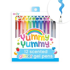 Ooly Yummy Yummy 12 Count Glitter Gel Pens Scented Smooth Writing Art Supplies