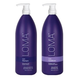 Loma Hair Care Violet Shampoo Violet Conditioner Duo, 33 oz.