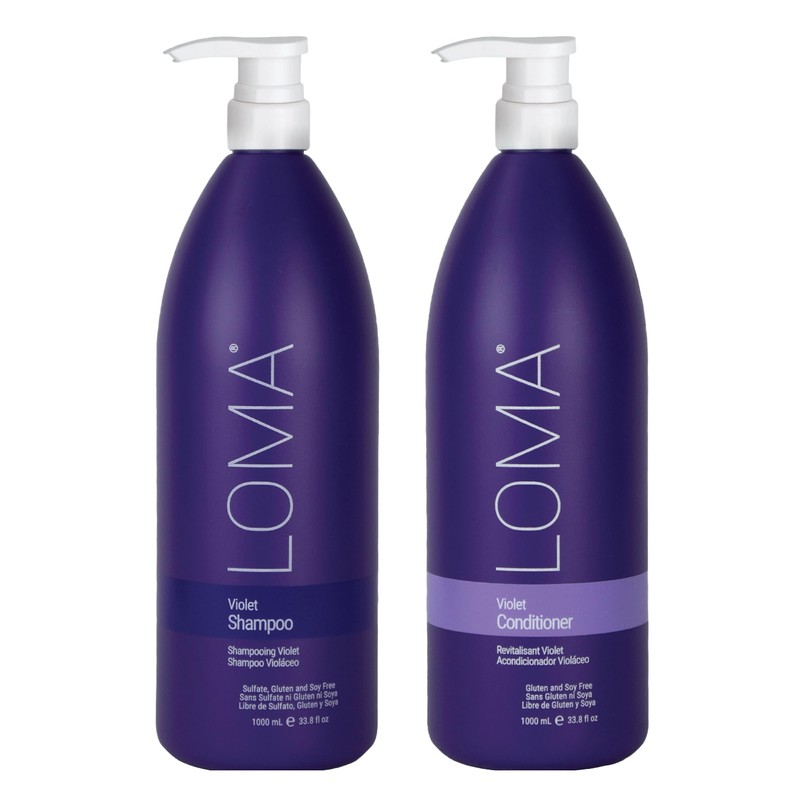 Loma Hair Care Violet Shampoo Violet Conditioner Duo, 33 oz.