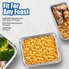 EHOMEA2Z Large Aluminum Pans Full Size Deep Foil Disposable Durable