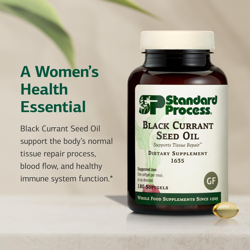 Standard Process Black Currant Seed Oil Dietary Supplement - Gluten-Free