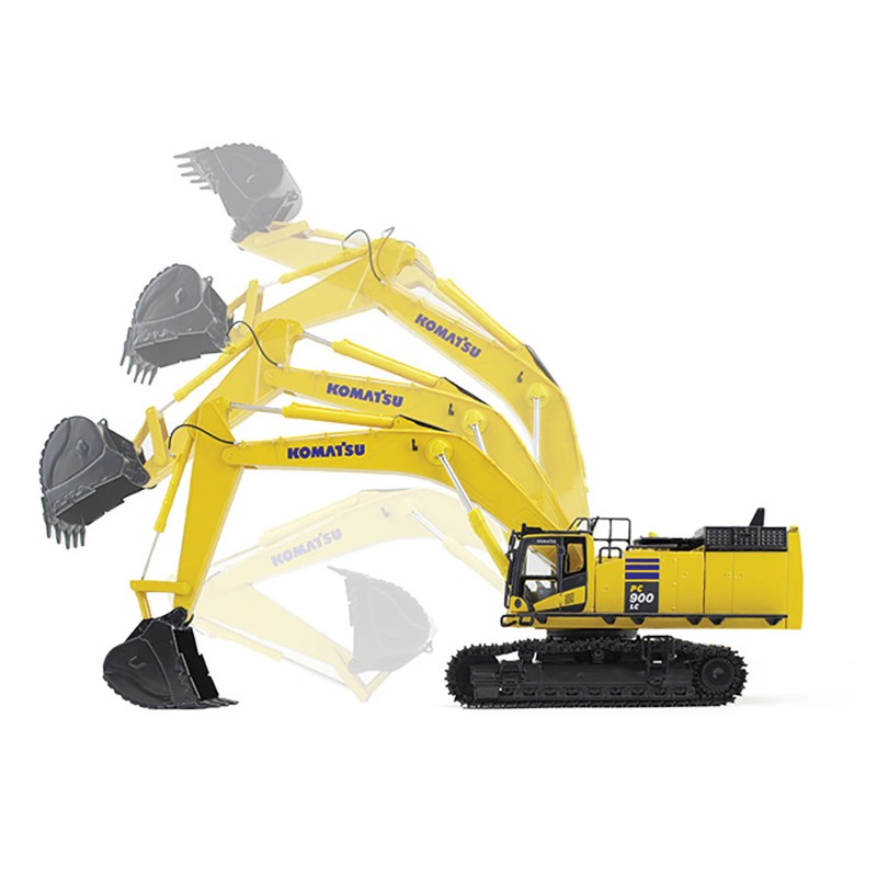 First Gear DCD Komatsu PC900LC-11 Excavator 1/50 Scale Yellow Diecast