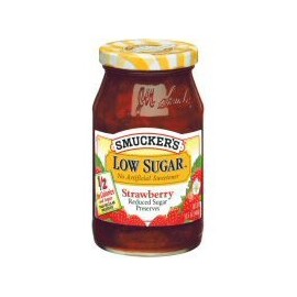 Smucker's Low Sugar Strawberry Preserves 15.5 oz (Pack of 12)