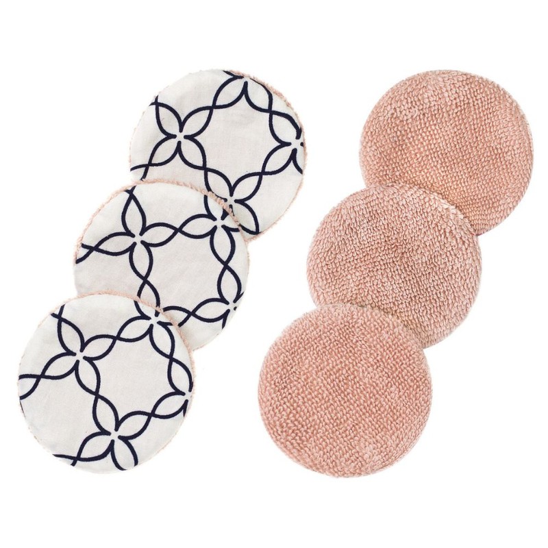 SuperBee Reusable Makeup Remover Pads - Organic Cotton - 3