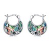 POPLYKE Hummingbird Earrings for Women 925 Sterling Silver Hoop Earrings