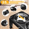 COMESOON Elevated Dog Bowls for Small Medium Dogs, 3 Height